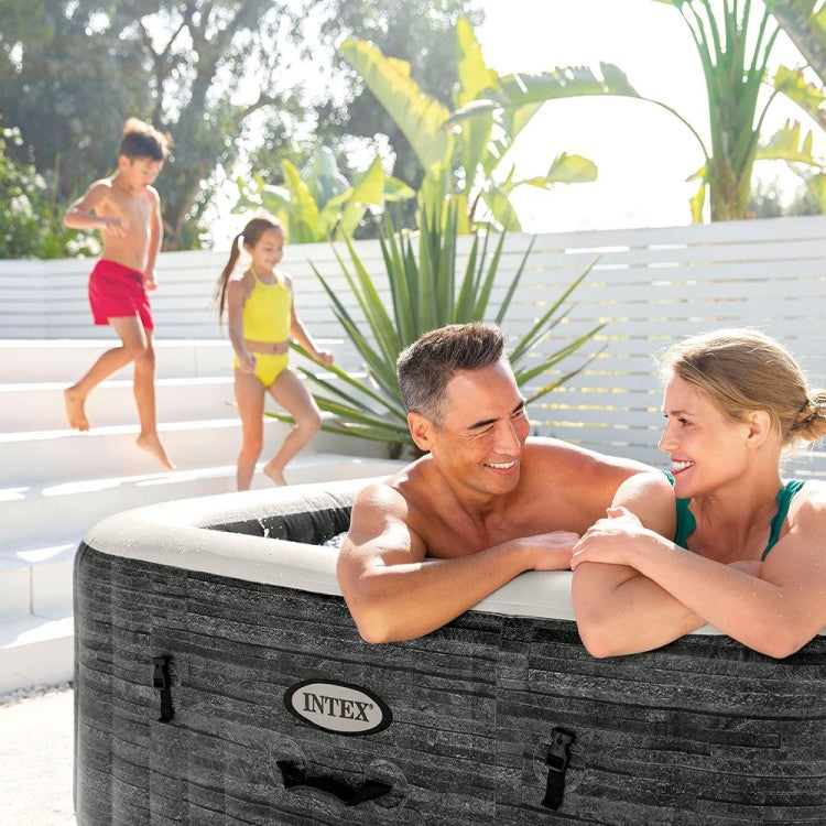 Spa Gonflable Ardoise 4 places + Couverture thermique