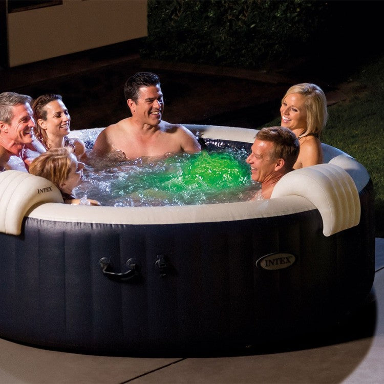 Spa Gonflable Bleu Marine 6 places + Couverture thermique