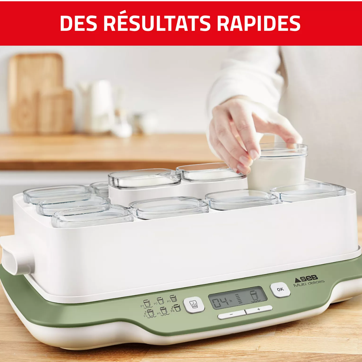Yaourtière Fromagère SEB - 12 Pots - MultiDelices Express & Végétal