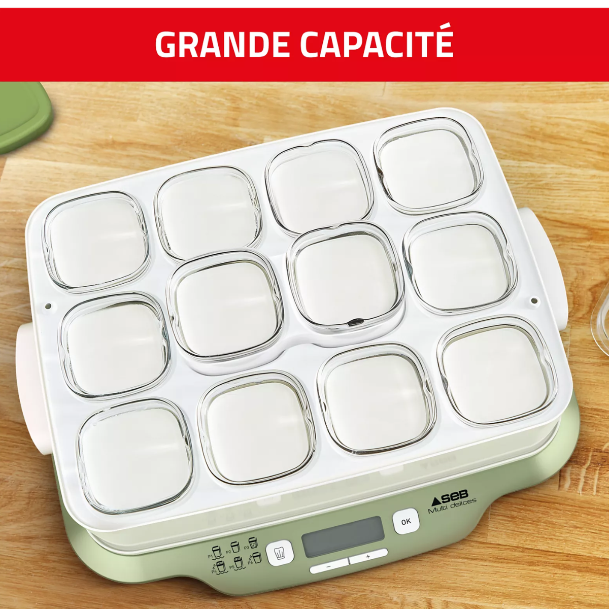 Yaourtière Fromagère SEB - 12 Pots - MultiDelices Express & Végétal