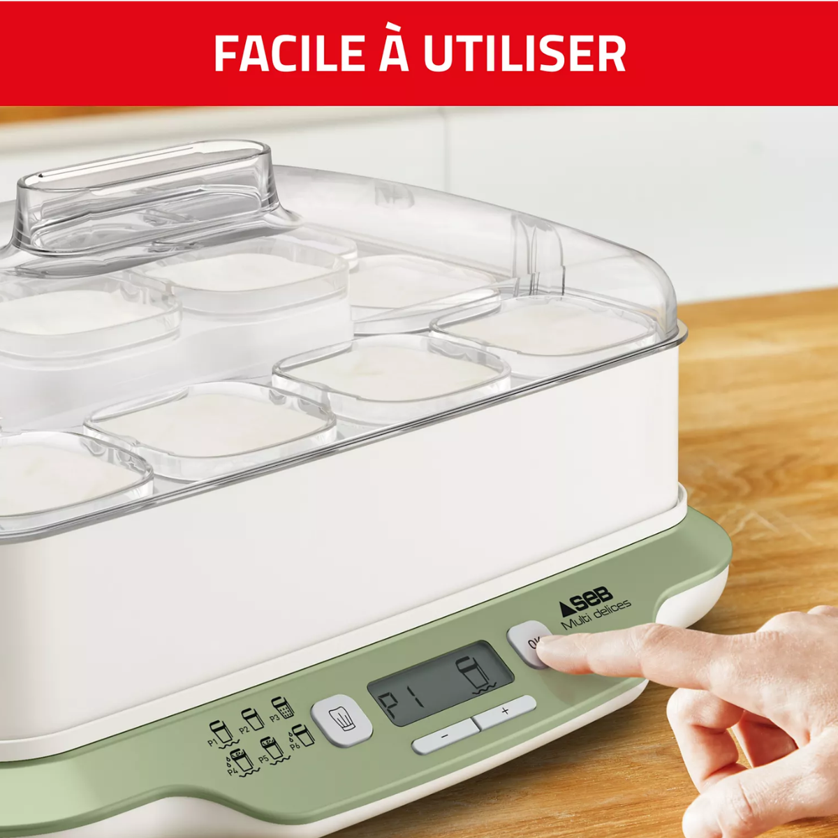 Yaourtière Fromagère SEB - 12 Pots - MultiDelices Express & Végétal