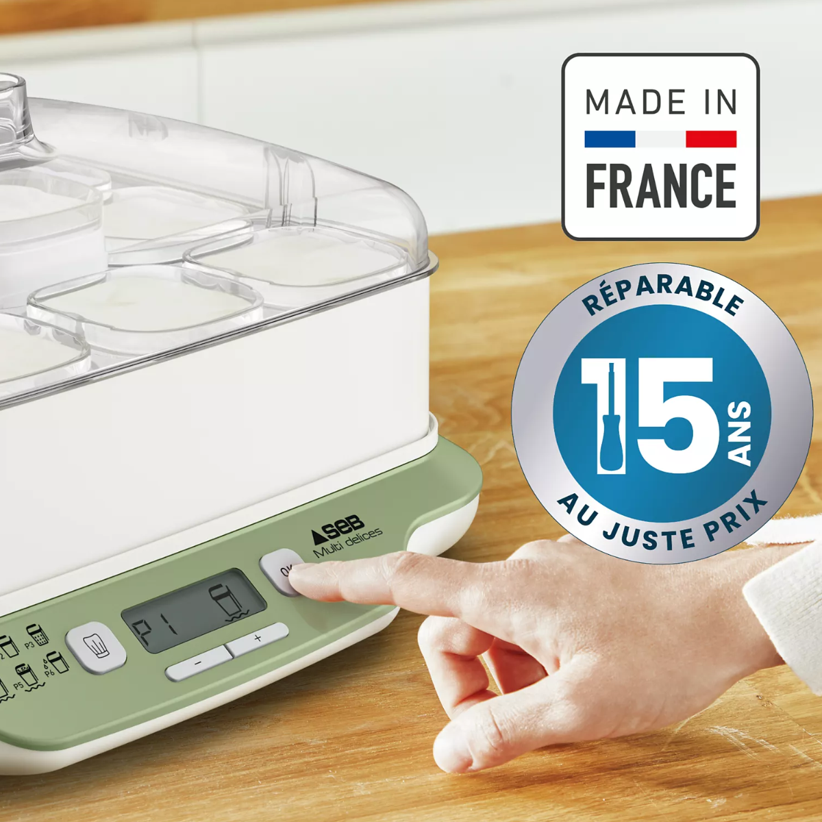 Yaourtière Fromagère SEB - 6 Pots - MultiDelices Express & Végétal