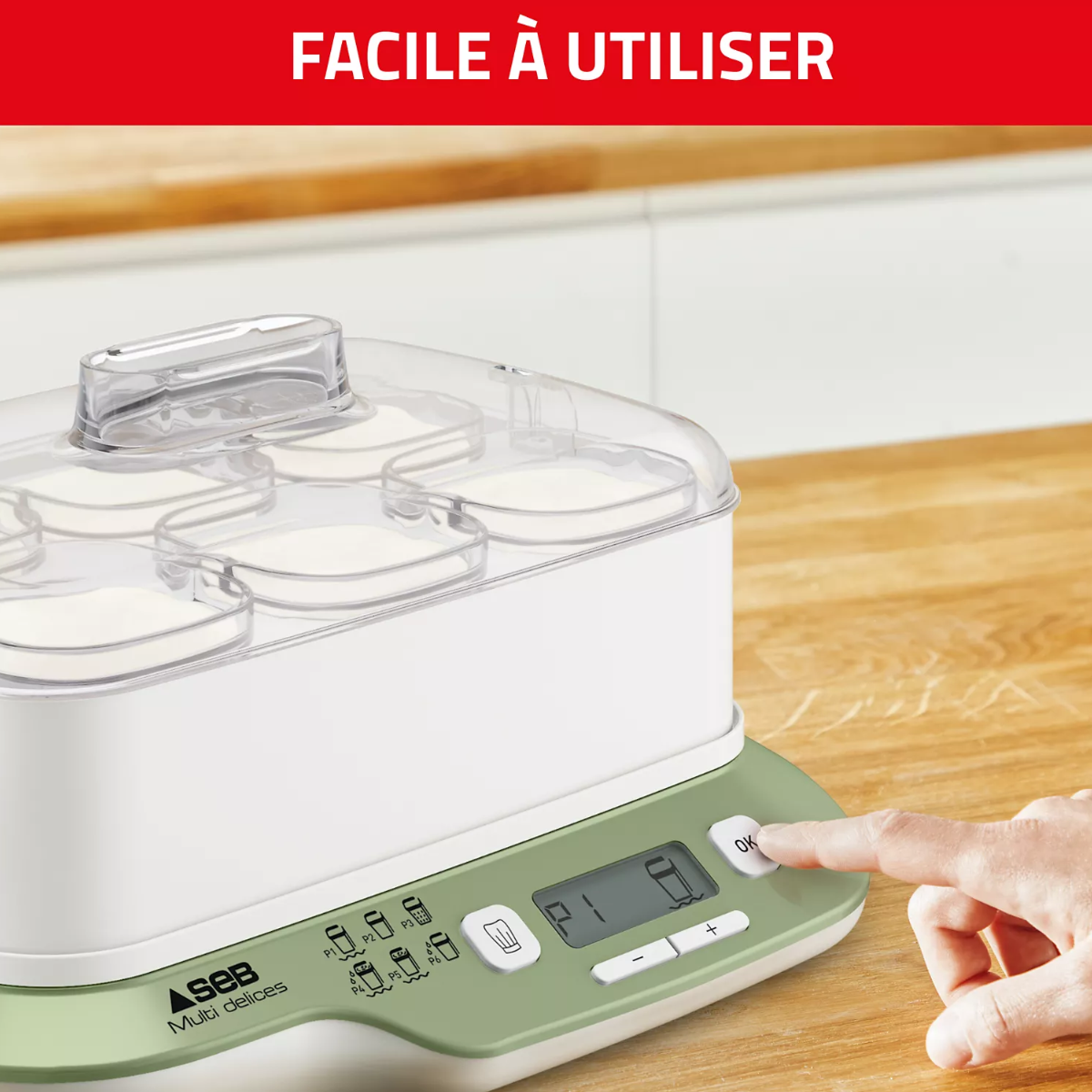 Yaourtière Fromagère SEB - 6 Pots - MultiDelices Express & Végétal
