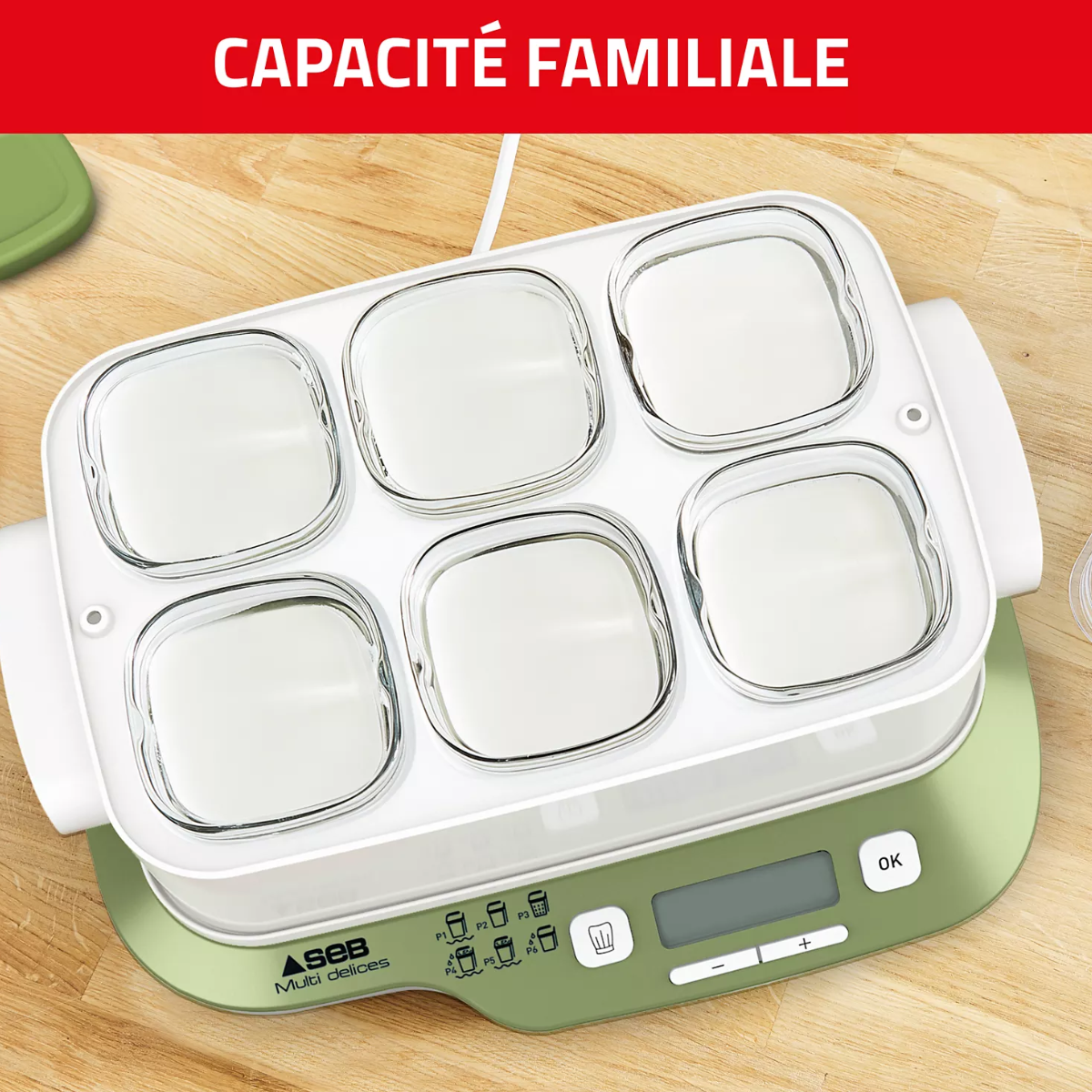 Yaourtière Fromagère SEB - 6 Pots - MultiDelices Express & Végétal