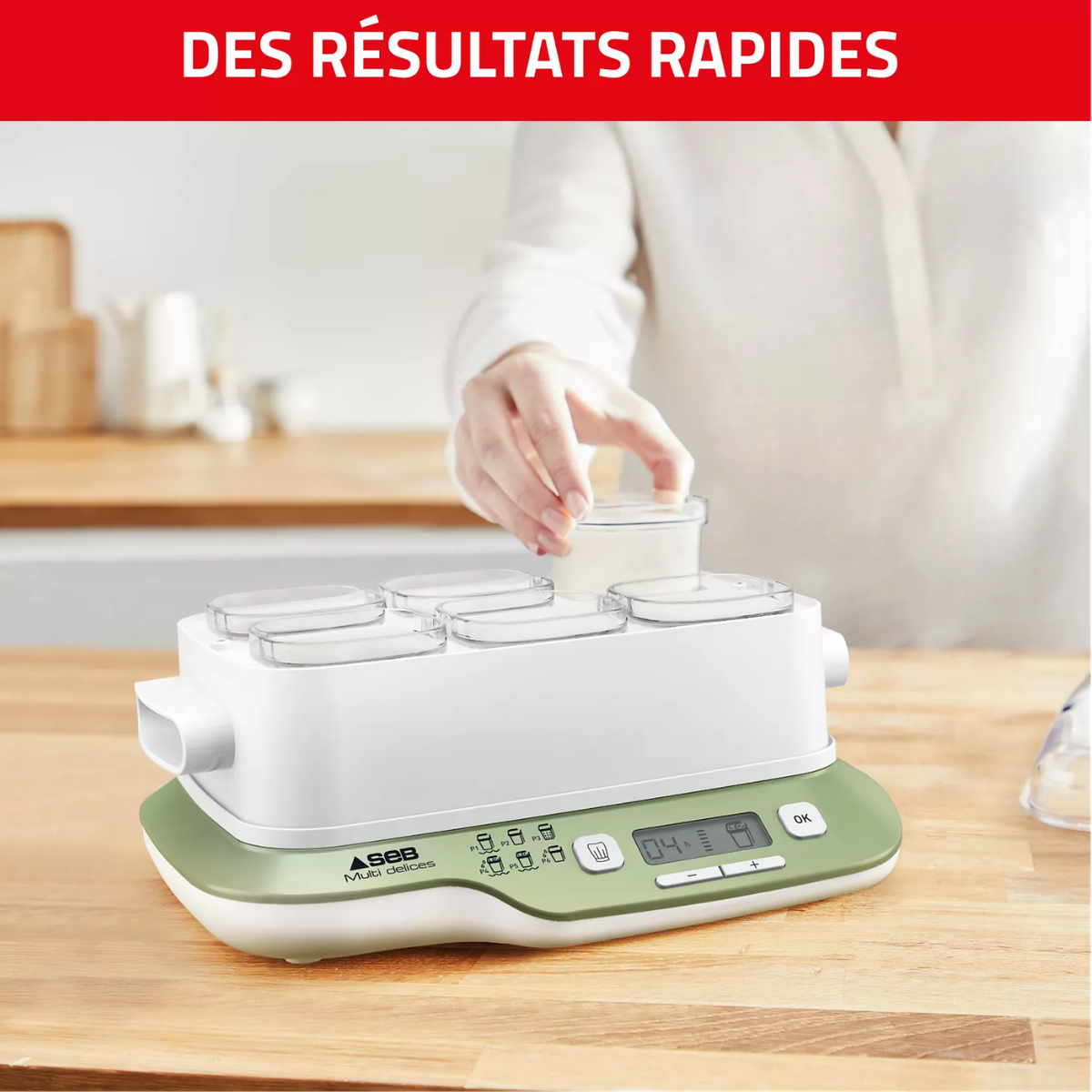 Yaourtière Fromagère SEB - 6 Pots - MultiDelices Express & Végétal